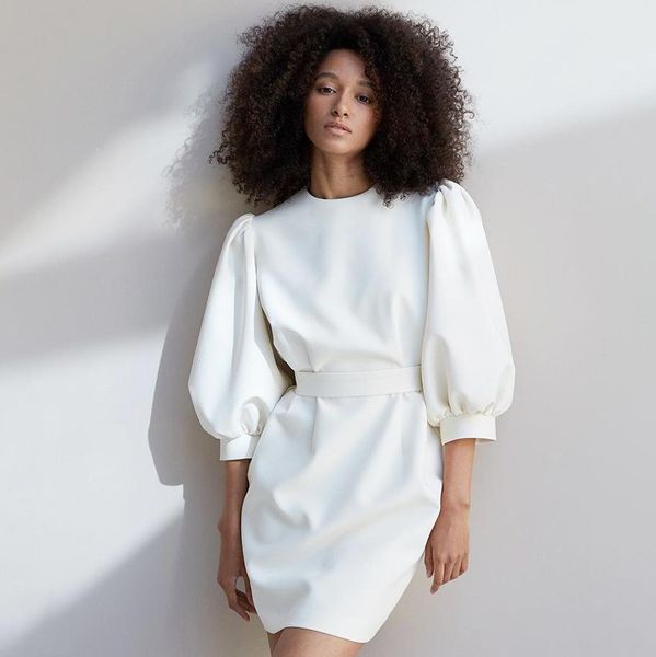 dresses french temperament white mini dress women's 2021 summer sevenpoint lantern sleeve elegant waist mini skirt with belt, Black;gray
dresses french temperament white mini dress women's 2021 summer sevenpoint lantern sleeve elegant waist mini skirt with belt, Black;gray