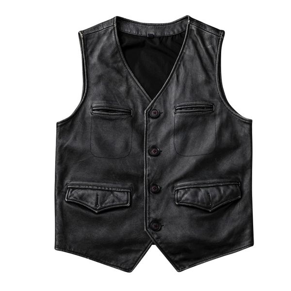 black vest leather vest mens motorcycle genuine leather biker vests for men club style classic plus size 4xl, Black;white
black vest leather vest mens motorcycle genuine leather biker vests for men club style classic plus size 4xl, Black;white