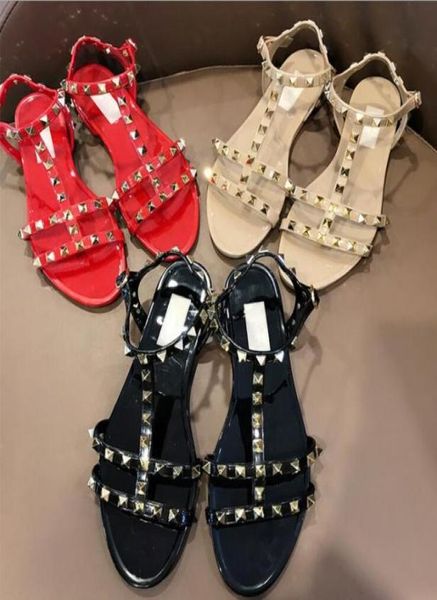 women beach flat shoes nonslip rivet beach jelly slippers studded flat sandals summer new 20218189828, Black
women beach flat shoes nonslip rivet beach jelly slippers studded flat sandals summer new 20218189828, Black