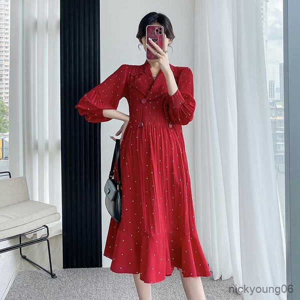 maternity clothes spring autumn new fashion double breasted pleated elegant formal red polka dot long sleeves pregnancy dress r230519, White
maternity clothes spring autumn new fashion double breasted pleated elegant formal red polka dot long sleeves pregnancy dress r230519, White