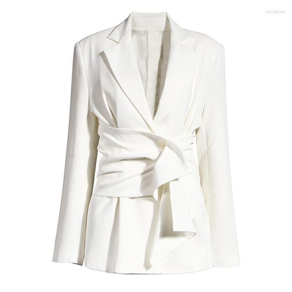 designer women's suits women's superaen spring summer 2023 korean design retro high waist grade fake two piece women's blazer, White;black
designer women's suits women's superaen spring summer 2023 korean design retro high waist grade fake two piece women's blazer, White;black
