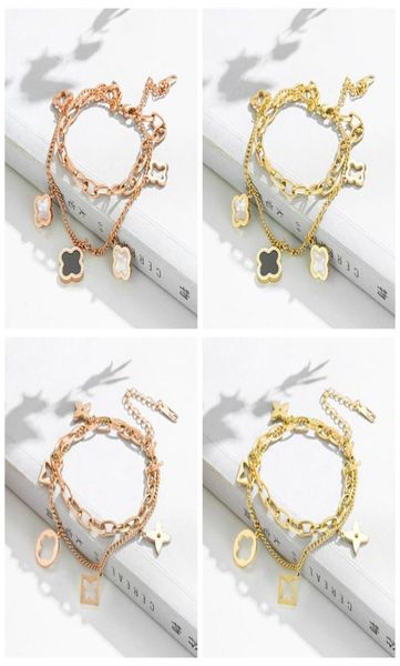 pretty double layer openwork stainless steel clover charm bracelet lucky four leaf women jewelry for women gift9525746, Golden;silver
pretty double layer openwork stainless steel clover charm bracelet lucky four leaf women jewelry for women gift9525746, Golden;silver