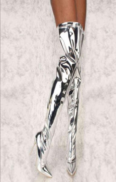 women silver mirror thigh high boots t show pointy toe club party shoes thin high heels over the knee long boots for women y16521421, Black
women silver mirror thigh high boots t show pointy toe club party shoes thin high heels over the knee long boots for women y16521421, Black