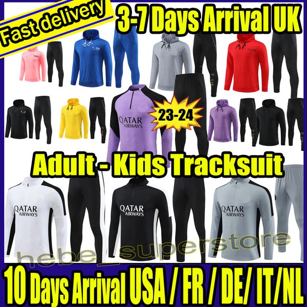 new 2023 2024 psgs tracksuit men football training suits 23 24 soccer mbappe hakimi survetement maillots de foot enfants kids chandal kits, Black
new 2023 2024 psgs tracksuit men football training suits 23 24 soccer mbappe hakimi survetement maillots de foot enfants kids chandal kits, Black