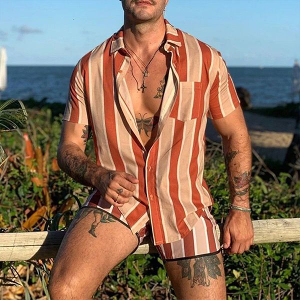 mens tracksuits men hawaiian sets summer striped print short sleeve shirt beach button shorts trip bohemia holiday two piece suit cardigan 2, Gray
mens tracksuits men hawaiian sets summer striped print short sleeve shirt beach button shorts trip bohemia holiday two piece suit cardigan 2, Gray