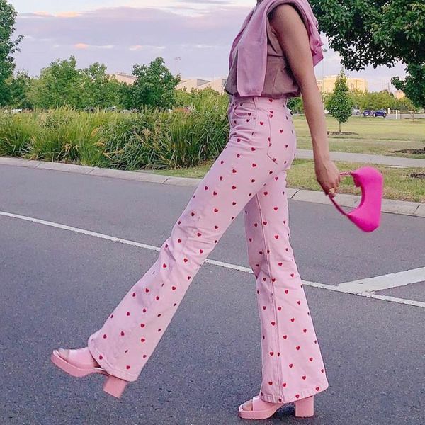 jeans sweet new pink pants heart printed sweet trousers vintage aesthetic party pants pockets joggers festival outfits for women, Blue
jeans sweet new pink pants heart printed sweet trousers vintage aesthetic party pants pockets joggers festival outfits for women, Blue