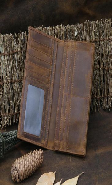 whole men genuine leather wallet purse business vintage card holder crazy horse leather long organizer clutch po1551688, Red;black
whole men genuine leather wallet purse business vintage card holder crazy horse leather long organizer clutch po1551688, Red;black