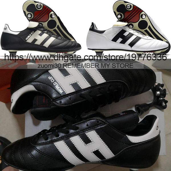 send with bag quality football boots copa mundial world cup sg metal spikes training soccer cleats for mens soft leather comfortable classic, Black
send with bag quality football boots copa mundial world cup sg metal spikes training soccer cleats for mens soft leather comfortable classic, Black