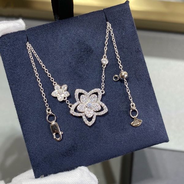 luxury designer diamond necklace pendant elegant and generous skin friendly non fading non allergic anniversary gift, Silver
luxury designer diamond necklace pendant elegant and generous skin friendly non fading non allergic anniversary gift, Silver