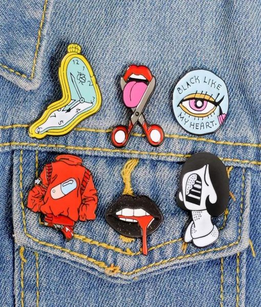vintage punk style lips clock metal kawaii enamel pin badge buttons brooch shirt denim jacket bag decorative brooches for women me9299640, Blue
vintage punk style lips clock metal kawaii enamel pin badge buttons brooch shirt denim jacket bag decorative brooches for women me9299640, Blue
