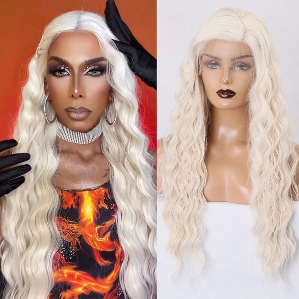 26inches lace front synthetic wigs for black women platinum blonde lace wig heat resistant synthetic wig natural looking
26inches lace front synthetic wigs for black women platinum blonde lace wig heat resistant synthetic wig natural looking