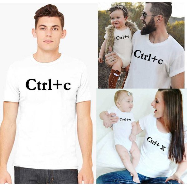 family matching outfits ctrl x/c/v white family matching t-shirt father mother son daughter clothing t-shirt baby bodysuit mom dad and me t-, Blue
family matching outfits ctrl x/c/v white family matching t-shirt father mother son daughter clothing t-shirt baby bodysuit mom dad and me t-, Blue