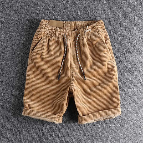 new american casual simple and comfortable workwear style casual shorts men's washable corduroy loose straight leg pants, White;black
new american casual simple and comfortable workwear style casual shorts men's washable corduroy loose straight leg pants, White;black
