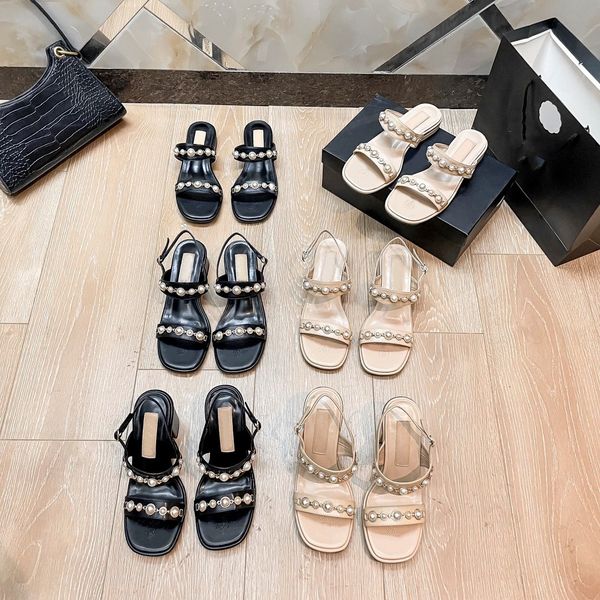 channel womens high heels slippers designer pearl chains platform sandals slip on slides leather 9cm 5cm block heel dress shoes mules ladies, Black
channel womens high heels slippers designer pearl chains platform sandals slip on slides leather 9cm 5cm block heel dress shoes mules ladies, Black