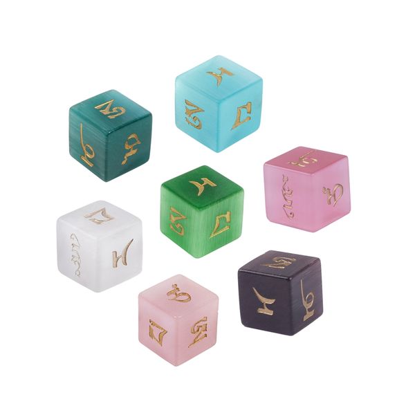 engrave manjushri bodhisattva mantra cat's-eye stone dice loose gemstones jewelry buddhism collection crafts d6 dice ornaments support, Black
engrave manjushri bodhisattva mantra cat's-eye stone dice loose gemstones jewelry buddhism collection crafts d6 dice ornaments support, Black
