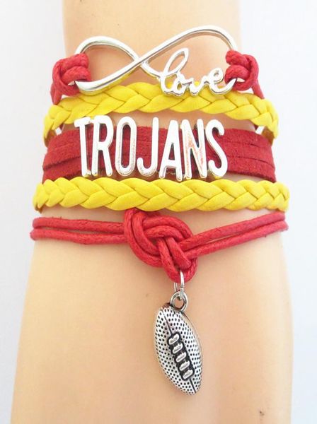 jewelry infinity love trojans football team sport bracelet friendship bracelets b090375902407, Golden;silver
jewelry infinity love trojans football team sport bracelet friendship bracelets b090375902407, Golden;silver