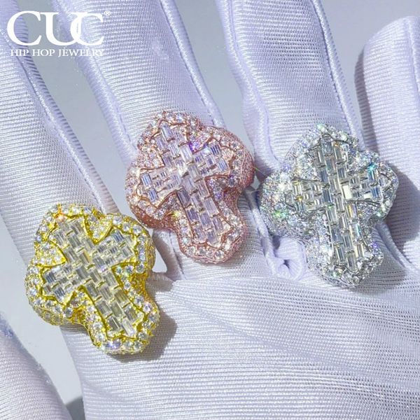 with side stones cuc baguette cross finger ring iced out aaaa zircon fashion luxulry men hip hop rings jewelry for gift 230519, Silver
with side stones cuc baguette cross finger ring iced out aaaa zircon fashion luxulry men hip hop rings jewelry for gift 230519, Silver