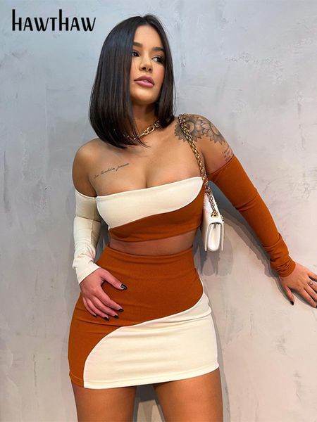 two piece dress hawthaw women long sleeve crop mini skirt sets outfit streetwear autumn clothes wholesale items for business 230518, White
two piece dress hawthaw women long sleeve crop mini skirt sets outfit streetwear autumn clothes wholesale items for business 230518, White