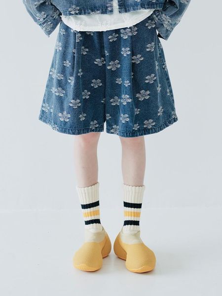 jeans imakokoni original design pocket flower print shorts women's sweet casual loose light color jeans cropped pants, Blue
jeans imakokoni original design pocket flower print shorts women's sweet casual loose light color jeans cropped pants, Blue