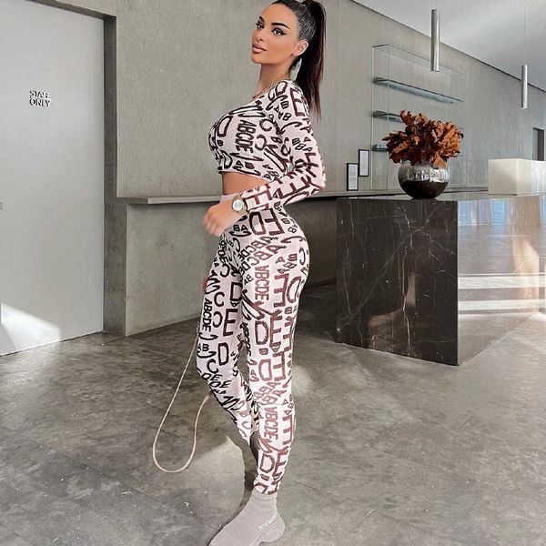 sell women fashion suits alphabet print crewneck long-sleeved high waist hip-lifting leggings two-piece sets, White
sell women fashion suits alphabet print crewneck long-sleeved high waist hip-lifting leggings two-piece sets, White