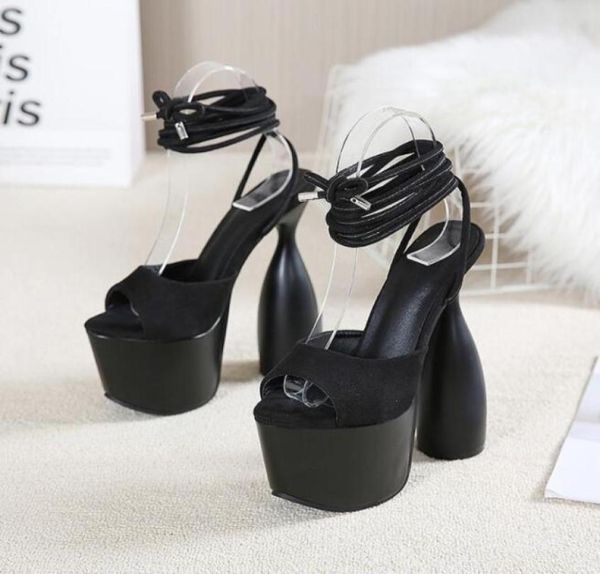 women black flock platform ankle strap high heel sandals shoes female big size summer sandals y08271421371
women black flock platform ankle strap high heel sandals shoes female big size summer sandals y08271421371