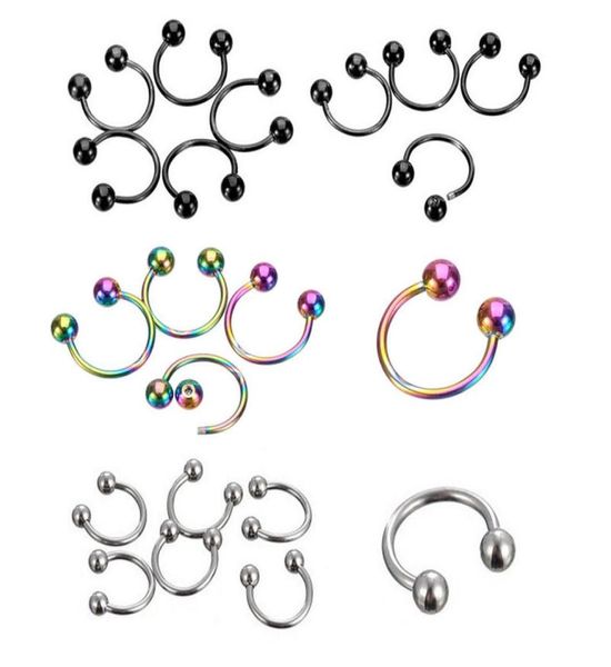 nose ring 100pcs 1283mm ball surgical steel circular piercing plated titanium colors piercing horseshoe ring1642567, Silver
nose ring 100pcs 1283mm ball surgical steel circular piercing plated titanium colors piercing horseshoe ring1642567, Silver