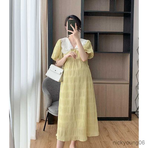 pregnant women summer dress petal collar sweet bubble sleeve temperament high waist dress maternity gown pan collar casual r230519, White
pregnant women summer dress petal collar sweet bubble sleeve temperament high waist dress maternity gown pan collar casual r230519, White