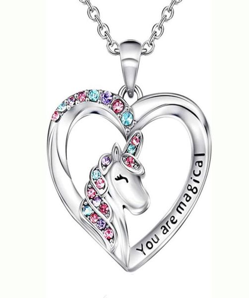 creative new unicorn necklace colorful heartshaped pony children039s love diamond pendant1714327, Silver
creative new unicorn necklace colorful heartshaped pony children039s love diamond pendant1714327, Silver