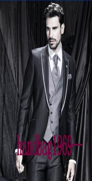 custom made one button black groom tuxedos peak lapel groomsmen mens wedding tuxedos clothing prom suits jacketpantsvesttie a2436037, Black;gray
custom made one button black groom tuxedos peak lapel groomsmen mens wedding tuxedos clothing prom suits jacketpantsvesttie a2436037, Black;gray