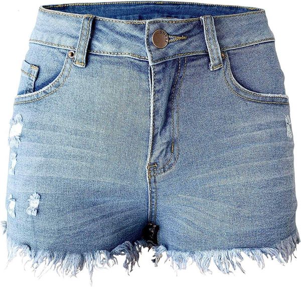 denim woman shorts summer fashion aodrusa womens ripped mid rise body enhancing curvy cutoff distressed jeans, White;black
denim woman shorts summer fashion aodrusa womens ripped mid rise body enhancing curvy cutoff distressed jeans, White;black
