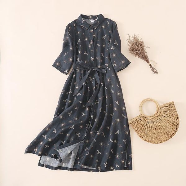 dresses french style vintage shirt dress 2022 new turn down collar cotton linen women dresses singlebreasted lace up ladies vestidos, Black;gray
dresses french style vintage shirt dress 2022 new turn down collar cotton linen women dresses singlebreasted lace up ladies vestidos, Black;gray