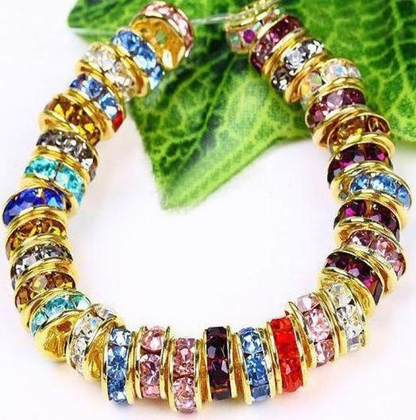 300pcs 6mm wheelshaped crystal spacer beads gold plated mixed color rhinestones gem findings6325990, Black
300pcs 6mm wheelshaped crystal spacer beads gold plated mixed color rhinestones gem findings6325990, Black