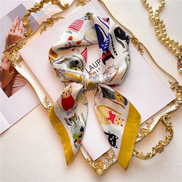 luxury brand silk square scarf women hijab female hair hand wrist headkerchief wraps shawl echarpe summer neck tie bandana 2022 g220513, Blue;gray
luxury brand silk square scarf women hijab female hair hand wrist headkerchief wraps shawl echarpe summer neck tie bandana 2022 g220513, Blue;gray