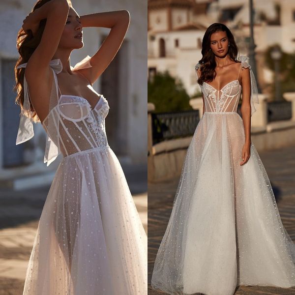 julie vino bohemian 2023 lace wedding dresses boho appliqued bridal gowns spaghetti neck beach vestido de noiva for bride, White
julie vino bohemian 2023 lace wedding dresses boho appliqued bridal gowns spaghetti neck beach vestido de noiva for bride, White