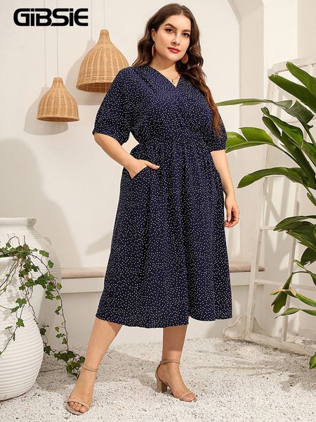 plus size dresses gibsie size polka dot v neck tie boho summer dress women casual holiday pockets high waist a-line big 4xl 5xl 230518, Black
plus size dresses gibsie size polka dot v neck tie boho summer dress women casual holiday pockets high waist a-line big 4xl 5xl 230518, Black