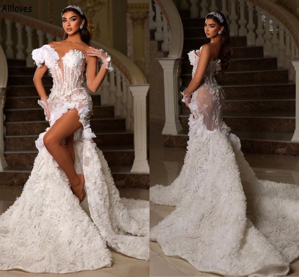 dubai arabic nude high split mermaid wedding dresses off the shoulder gorgeous ruffles floral lace beaded turkey morrocan bridal gowns vesti, White
dubai arabic nude high split mermaid wedding dresses off the shoulder gorgeous ruffles floral lace beaded turkey morrocan bridal gowns vesti, White