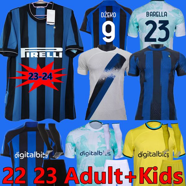 22 23 lukaku soccer jerseys 2024 inters barella vidal lautaro eriksen alexis dzeko correa uniforms football shirt 2023 milan men kids kit, Black;yellow
22 23 lukaku soccer jerseys 2024 inters barella vidal lautaro eriksen alexis dzeko correa uniforms football shirt 2023 milan men kids kit, Black;yellow
