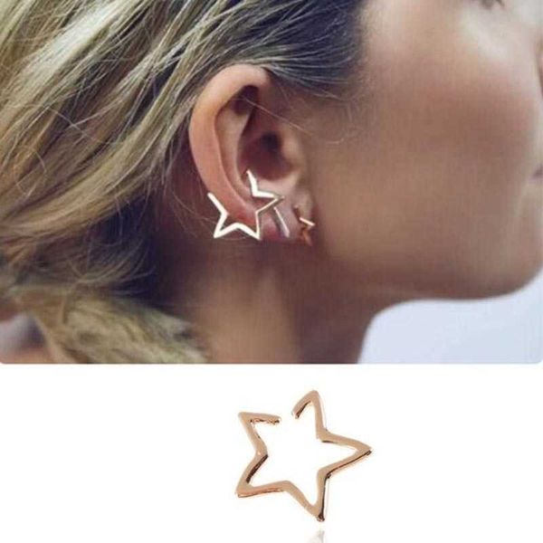 charm girls hollow star ear cuff earrings studs boho vintage fake cartilage earring clip earrings women earrings punk rock earcuff aa230519, Golden
charm girls hollow star ear cuff earrings studs boho vintage fake cartilage earring clip earrings women earrings punk rock earcuff aa230519, Golden