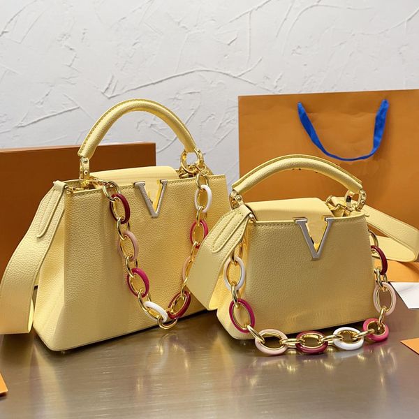 shoulder bag women handbag purse grained genuine leather totes bags multicoloured resin ring chain crossbody bags classic letter hook capuci
shoulder bag women handbag purse grained genuine leather totes bags multicoloured resin ring chain crossbody bags classic letter hook capuci
