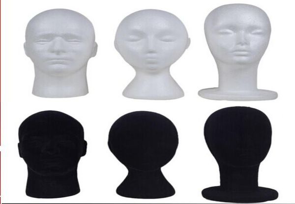 styrofoam and velvet mannequin head hat wig holder black or white stand display female male head9305166
styrofoam and velvet mannequin head hat wig holder black or white stand display female male head9305166