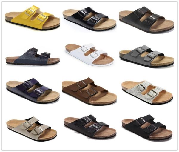 famous brand men genuine leather slippers women sandals with double buckle men shoes arizona summer beach with origna6688397, Black
famous brand men genuine leather slippers women sandals with double buckle men shoes arizona summer beach with origna6688397, Black