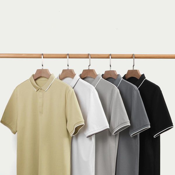 men's simple short sleeved polo shirt men's 2023 summer new stripe color contrast lapel men's t-shirt 70331, White;black
men's simple short sleeved polo shirt men's 2023 summer new stripe color contrast lapel men's t-shirt 70331, White;black