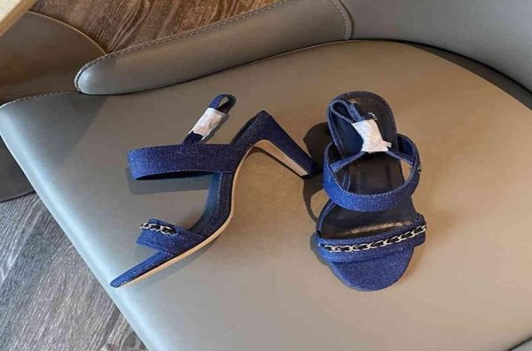 2022 new style small fragrance thick heel denim sandals c family chain belt high heels women039s flat button single shoes2458174, Black
2022 new style small fragrance thick heel denim sandals c family chain belt high heels women039s flat button single shoes2458174, Black