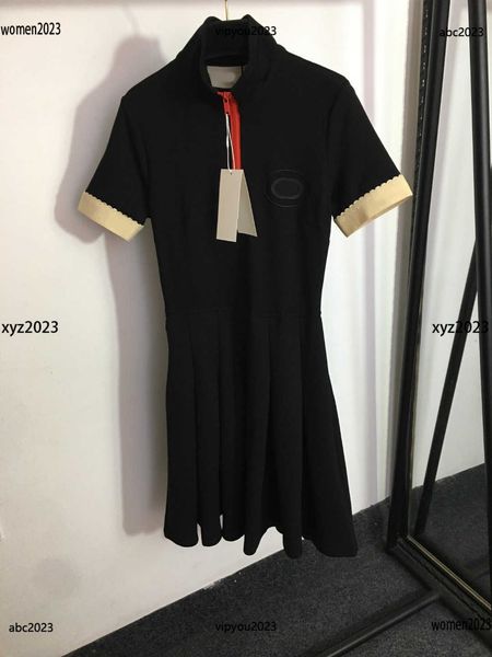 womens designer clothing designer dresses for woman size s-l half zippered standing neck pleated short sleeved dress may12, Black;gray
womens designer clothing designer dresses for woman size s-l half zippered standing neck pleated short sleeved dress may12, Black;gray