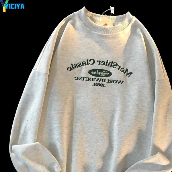 yiciya women's hoodies sweatshirts simple style casual round neck sweater men and women oversize autumn loose drape lazy long sleeved h, Black
yiciya women's hoodies sweatshirts simple style casual round neck sweater men and women oversize autumn loose drape lazy long sleeved h, Black