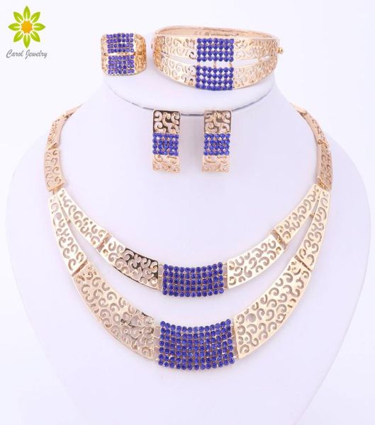 women jewelry sets fashion wedding accessories african jewelry set gold blue crystal necklace earring set bridal jewelry set3121640, Slivery;golden
women jewelry sets fashion wedding accessories african jewelry set gold blue crystal necklace earring set bridal jewelry set3121640, Slivery;golden