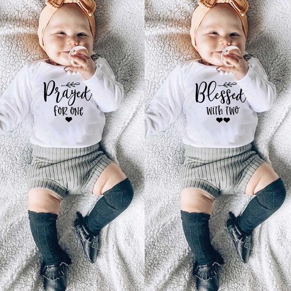 family matching outfits prayed for one blessed with two funny print twins baby bodysuits boys girls long sleeved jumpsuit baby twins coming, Blue
family matching outfits prayed for one blessed with two funny print twins baby bodysuits boys girls long sleeved jumpsuit baby twins coming, Blue