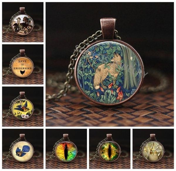 the fox turning back in the flowers glass pendant choker statement bronze necklace for women accessories fashion jewelry7030172, Silver 
the fox turning back in the flowers glass pendant choker statement bronze necklace for women accessories fashion jewelry7030172, Silver