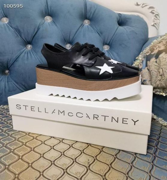 black cowhide leather white star women sandals stella mccartney platform lady shoes 7cm wedge7744712
black cowhide leather white star women sandals stella mccartney platform lady shoes 7cm wedge7744712