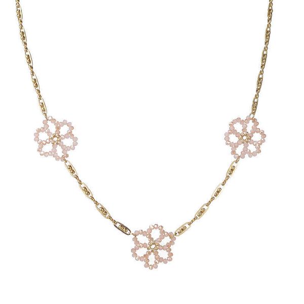 pendant necklaces french 14k gold beaded flower necklace women's ins fashion versatile stainless steel collar chain, Silver
pendant necklaces french 14k gold beaded flower necklace women's ins fashion versatile stainless steel collar chain, Silver